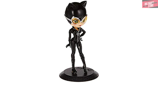 Catwoman Q Posket Action Figure – Black Suit Chibi Collectible 15cm