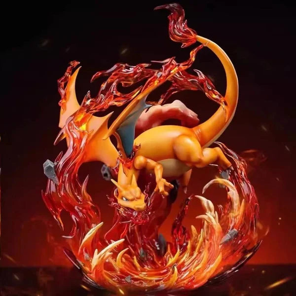 Flame Dragon Battle Figure – 25 cm Premium Anime Display Collectible