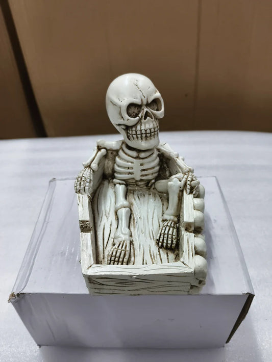 Coffin Break Skeleton Ashtray – 3D Bone Man Resin Tray