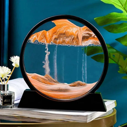 Creative Moving Sand Art Painting – Dynamic Liquid Sandscape Frame