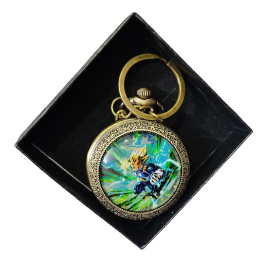 DBZ Yellow Hair Pocket Watch Keychain – Saiyan Charge Edition