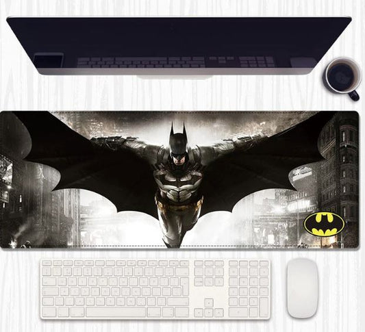 Dark Wing Desk Mat 80×30 cm – Extended Keyboard & Mouse Pad with Anti‑Slip Rubber and Stitched Edges