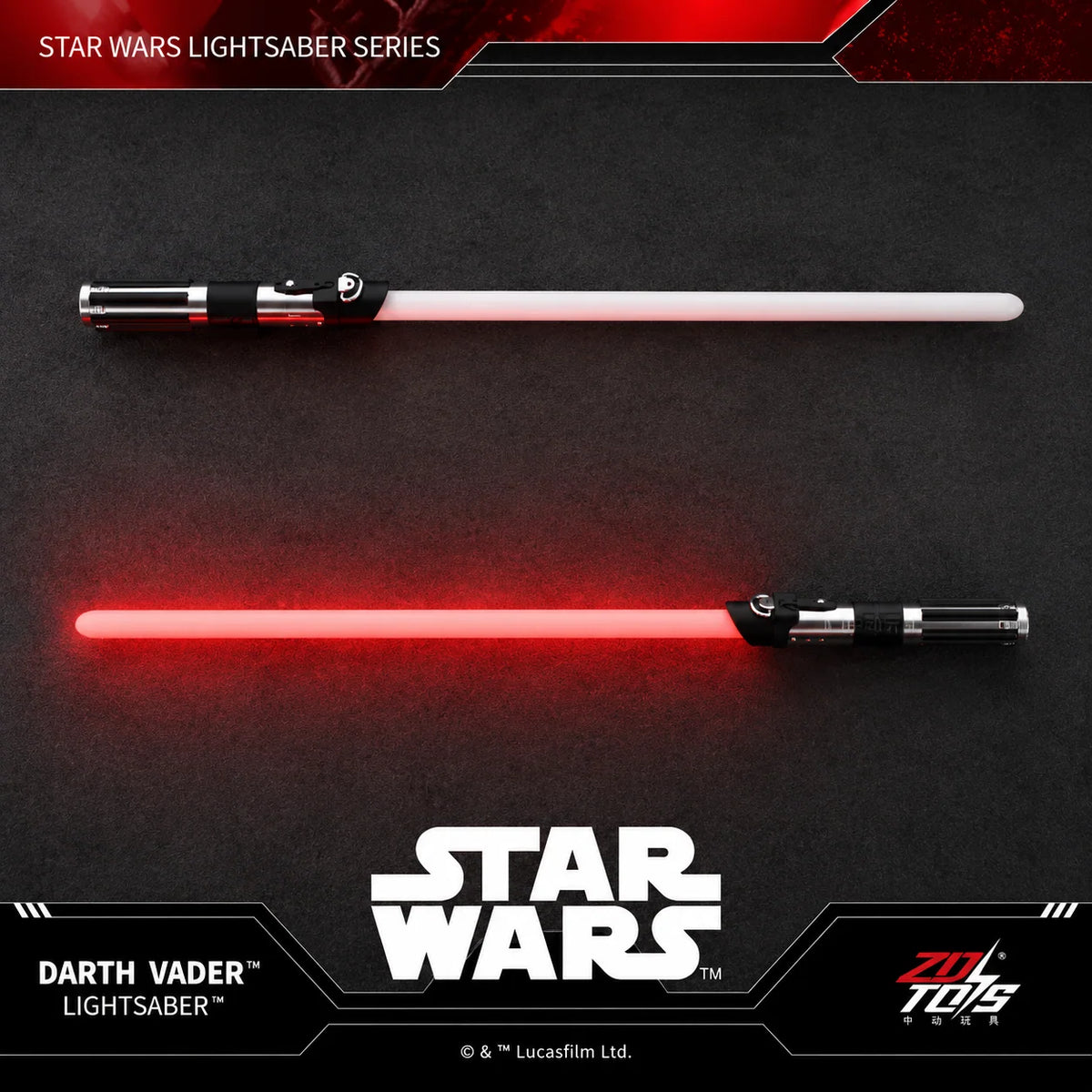 ZD Toys Star Wars Lightsaber with Light-Up Blade & Sound Effects – Multiple Characters