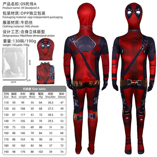 Deadpool Costume for Kids – Superhero Cosplay Suit - Drakon Lifestyle India
