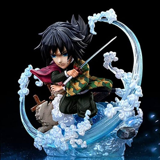 Giyu Tomioka Water Breathing Q Version Figure – 10 CM Demon Slayer Anime Statue