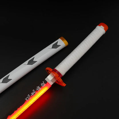 Flame Rengoku Hashira LED Wooden Nichirin Katana Demon Slayer – 104 cm Anime Cosplay Collectible Prop