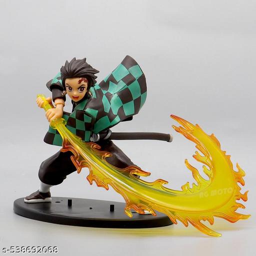 Tanjiro Kamado Fire Sword Action Figure – 16 CM Demon Slayer Anime Statue
