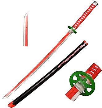 Tanjiro Kamado Nichirin Replica – Demon Slayer Anime Wooden Katana (104 cm)