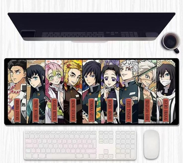 Demon Slayer Hashira Group Extended Gaming Deskmat