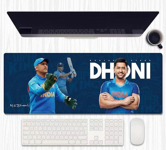 MS Dhoni India Jersey Extended Gaming Deskmat