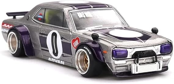 1:64 Kaido House x Mini GT Nissan Skyline 2000GT-R (KPGC10) Kaido Works V1 Silver – Limited Edition KHMG165