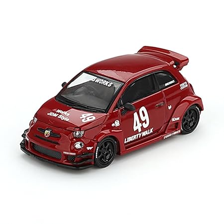 1:64 LB-Works x Abas Works Abarth 595 Red Limited Edition Diecast – Mini GT #963