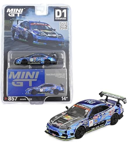 1:64 Nissan Silvia D1 GP Blue Diecast Model Car – Mini GT Collector Edition