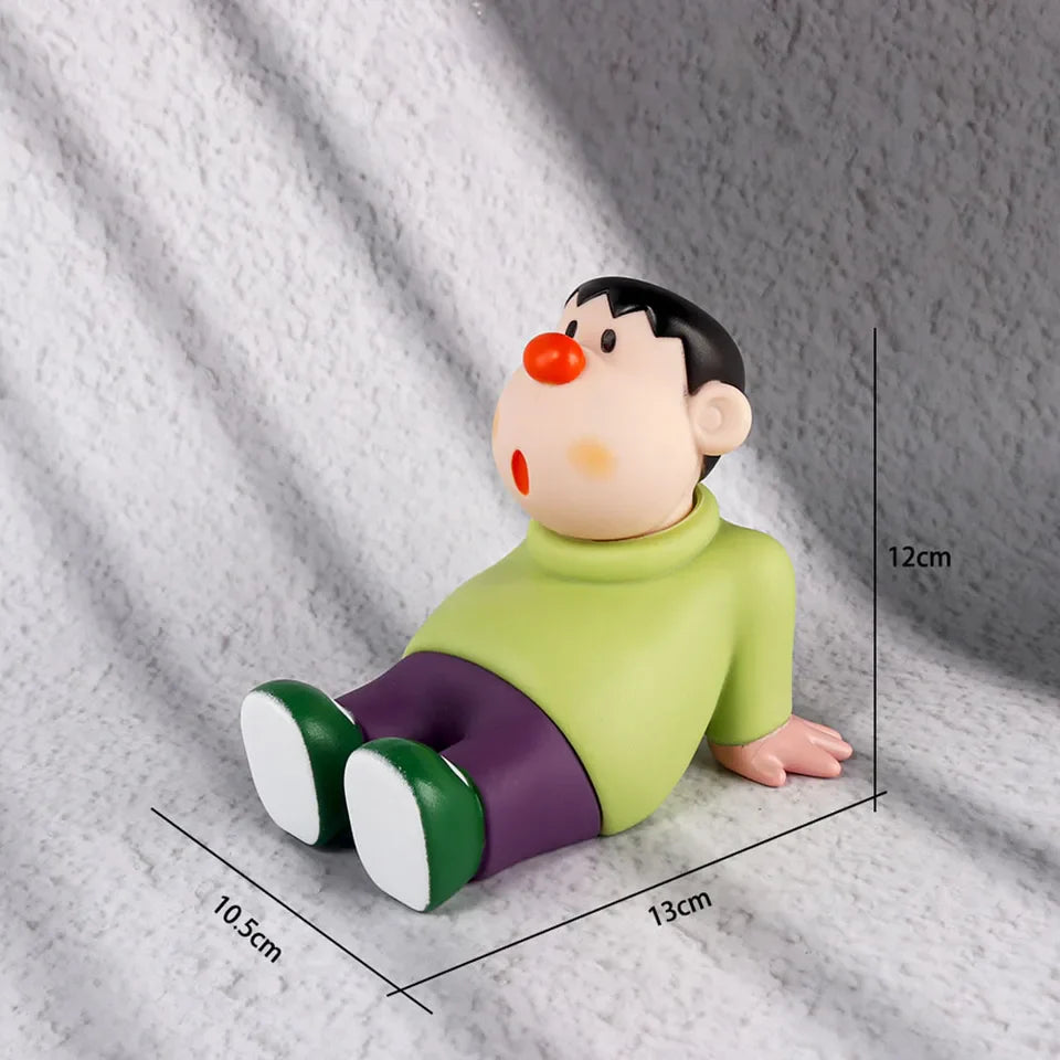 Gian Sitting Figure from Doraemon – Cute Anime Desk Decor Collectible (12 cm)