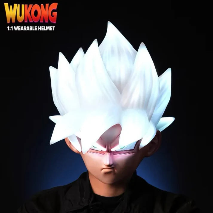 Wukong Advanced 1:1 Wearable Super Saiyan LED Helmet – Voice & Remote Control Cosplay Collectible