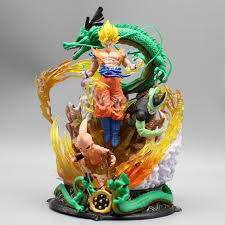 Dragon Ball Z Super Saiyan Battle Diorama Statue with Shenron, Frieza, Cell & Majin Buu – 20 cm