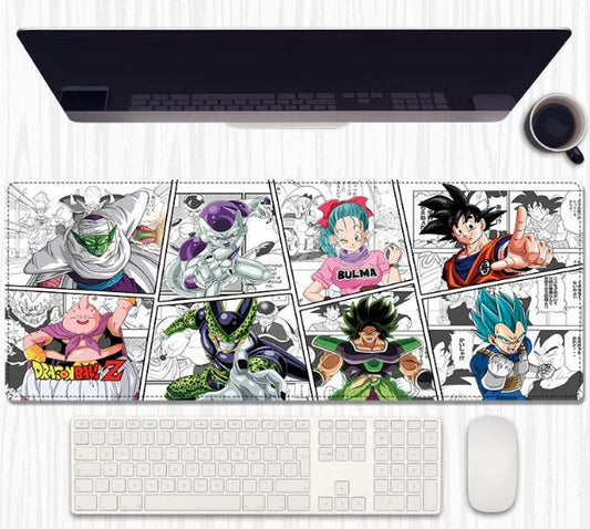 Dragon Squad Panels Desk Mat 80×30 cm – Extended Keyboard & Mouse Pad with Anti‑Slip Rubber and Stitched Edges