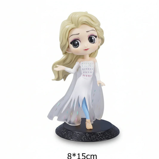 Elsa White Dress Q-posket Collectible Figure – 15 CM