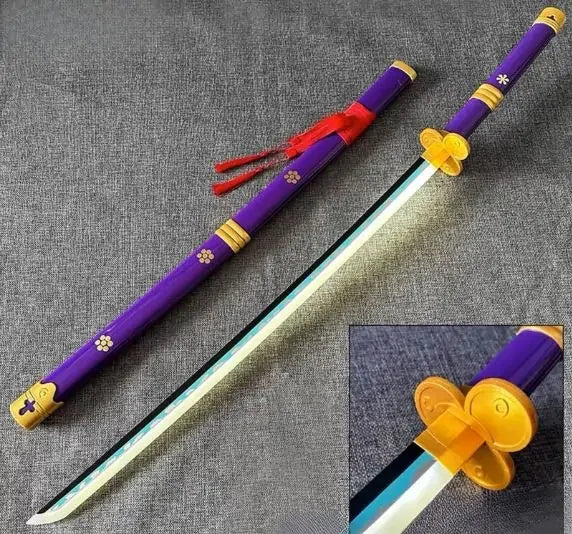 Zoro-Enma Anime **LED** Katana – Purple Cosplay Collectible Prop
