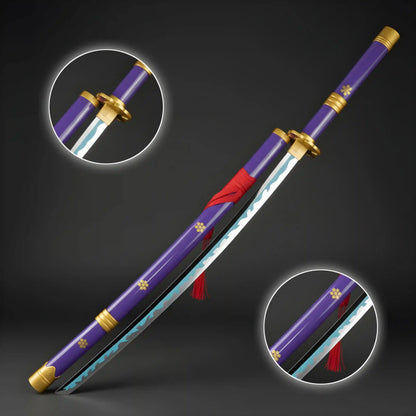 Zoro-Enma Anime **LED** Katana – Purple Cosplay Collectible Prop