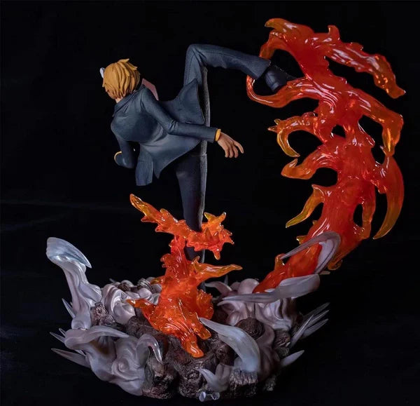 Fire Leg Sanji 32 cm Inferno Kick Battle Statue – One Piece Figure
