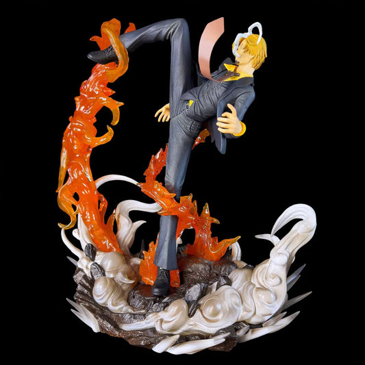 Fire Leg Sanji 32 cm Inferno Kick Battle Statue – One Piece Figure