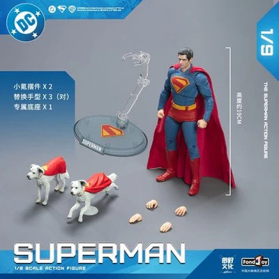 Superman 1/9 Scale Action Figure – Fondjoy DC Collectible with Accessories