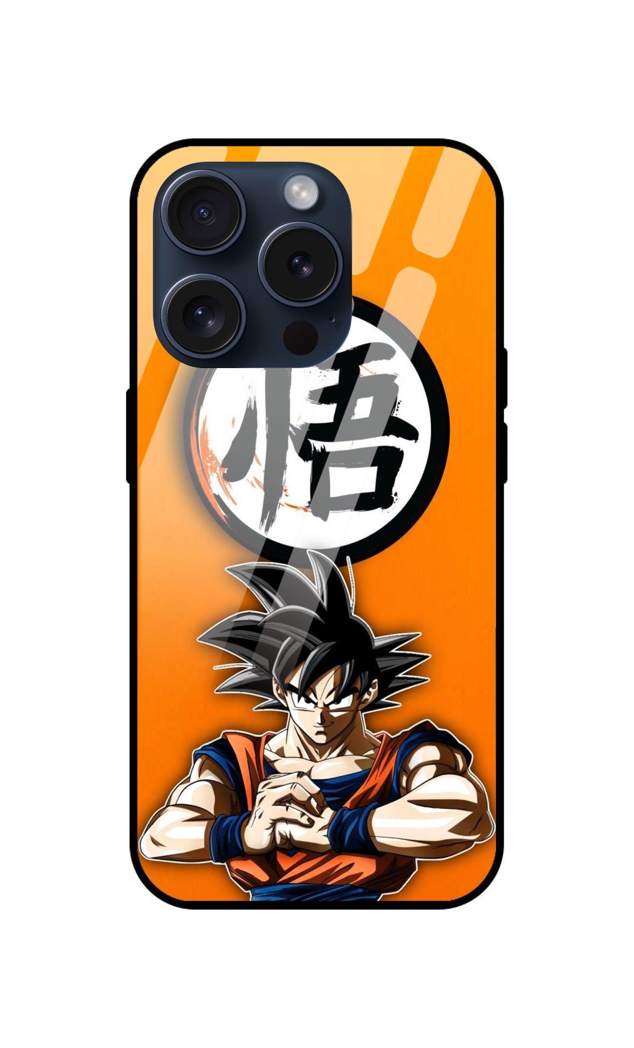 Dragon Ball Z Goku Ultra Hybrid Printed Designer Glass Back Case | Anime-Themed Stylish & Protective Cover - Drakon Lifestyle India