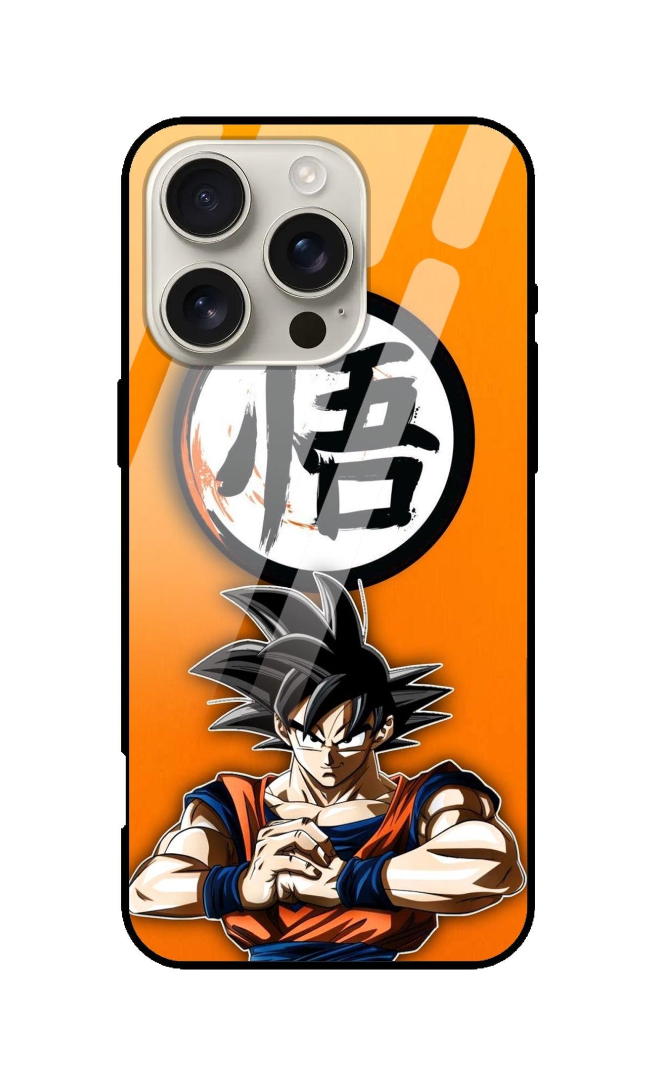 Dragon Ball Z Goku Ultra Hybrid Printed Designer Glass Back Case | Anime-Themed Stylish & Protective Cover - Drakon Lifestyle India
