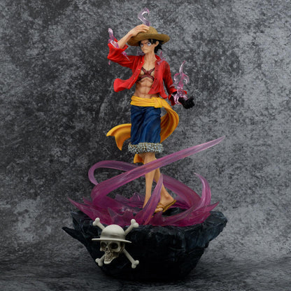Gear 5 Aura Luffy 41 cm Purple Wave Pirate Diorama – One Piece Statue