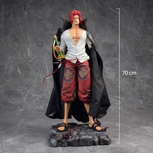 Giant Red-Haired Shanks Action Figure – One Piece Anime Statue (70 CM)