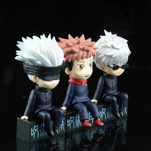 Gojo Satoru Bench Sitting Figure Set of 3 – Jujutsu Kaisen Anime Collectibles