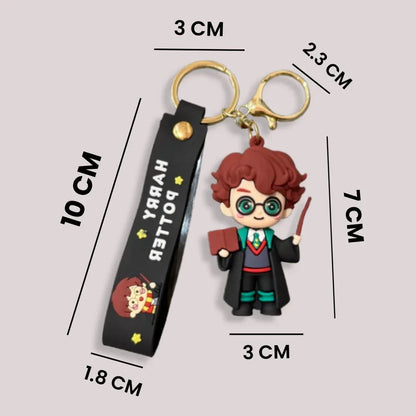 harry potter 3D Keychain | Strap Bag Charm with Hook - Drakon Lifestyle India