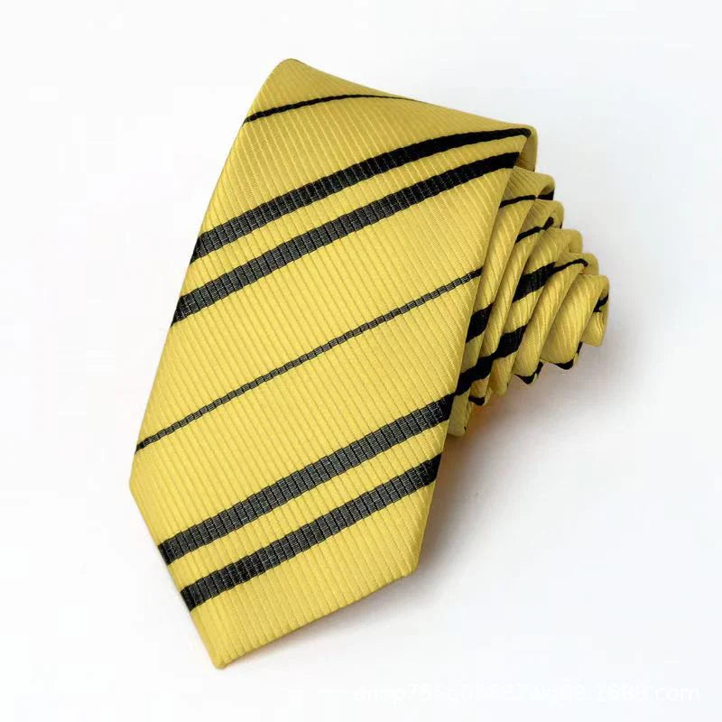 Gryffindor Striped Tie – Wizard House Red & Gold Neck Tie