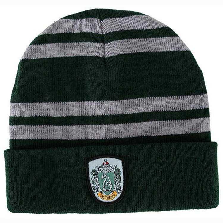 Gryffindor Winter Cap – Red & Gold Striped Wizard Beanie
