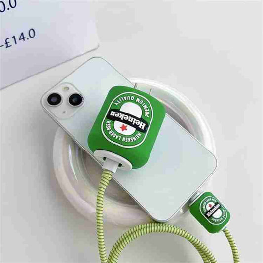 Henican 20W iPhone Silicone Charger Cover – Beer Bottle Cable Protector