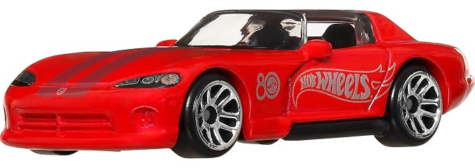 Hot Wheels 80th Anniversary Red Edition 8-Piece 1:64 Scale Die Cast Car Gift Set