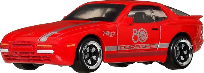 Hot Wheels 80th Anniversary Red Edition 8-Piece 1:64 Scale Die Cast Car Gift Set