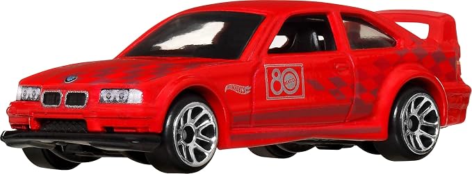 Hot Wheels 80th Anniversary Red Edition 8-Piece 1:64 Scale Die Cast Car Gift Set