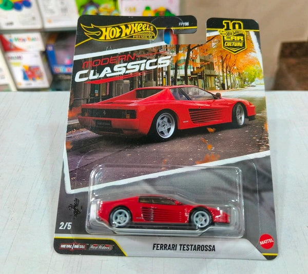 Hot wheels Car Culture 10th Anniversary 1:64 Scale Die Cast Premium Collection 2026 1994 NISMO 270R (S14)  FERRARI TESTAROSSA  TOYOTA SOARER  PORSCHE 993 GT2 MAZDA 323 GTR  MODERN CLASSICS  Set of 5 Cars