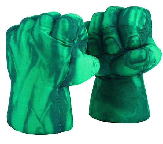 Hulk Smash Hands Big Soft Plush Gloves – Superhero Punch Toy (30 cm)