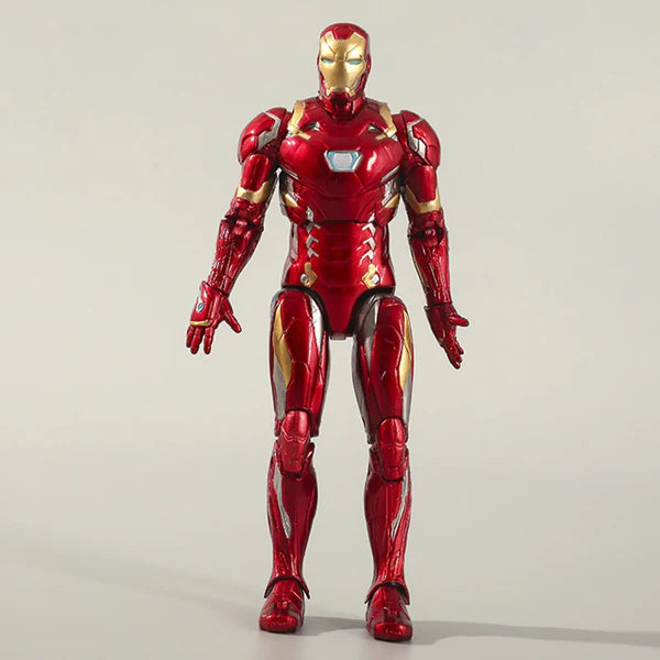Iron Man 18 cm Action Figure – Articulated Arms & Legs, Red/Gold Armor.
