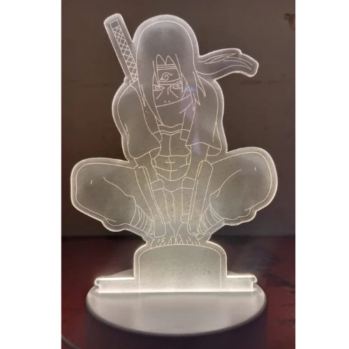 Itachi Uchiha 3D LED Night Lamp – Naruto Anime Acrylic Light