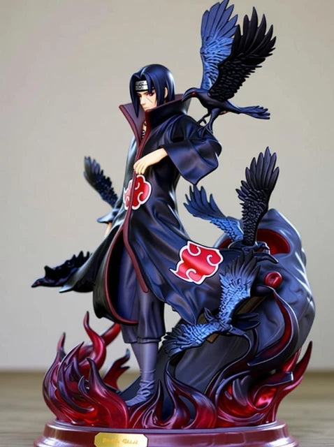 Itachi Uchiha Naruto Crow Statue Anime Action Figure – Premium Collectible Display