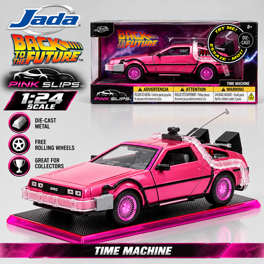 1 24 scale Back to the Future Time Machine die cast collectible car
