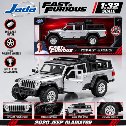 Jada Toys Fast & Furious 2020 Jeep Gladiator 1:32 Scale Die Cast Model Car