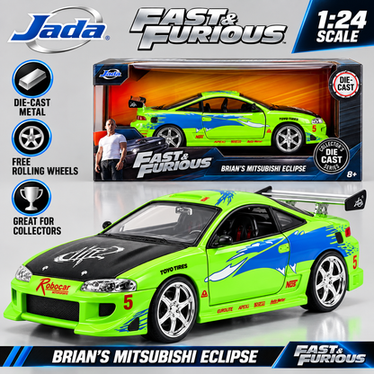 Jada Toys Fast & Furious Brian's Mitsubishi Eclipse 1:24 Scale Die Cast Model