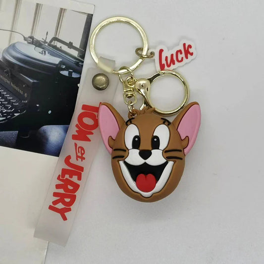 Jerry Head Rubber Keychain – Tom & Jerry Cartoon Strap