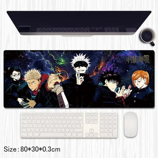 Jujutsu Kaisen Sorcerers Universe Desk Mat - Gojo Yuji Megumi Squad Cosmic Pad