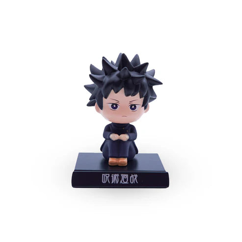 Jujutsu Kaisen Megumi Bobblehead – 11 cm Dashboard Figure with Kanji Base